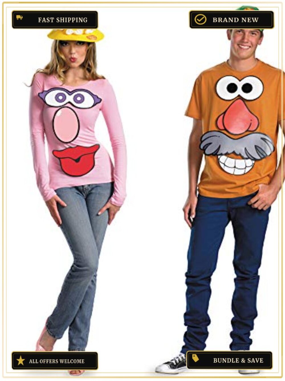 Disguise Potato Head Costume Kit Adult Unisex One Size Role Play Halloween